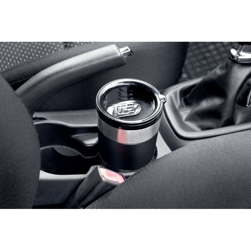 CLATRONIC coffee maker to go KA 3733, black/silver, 400 ml, thermos mug